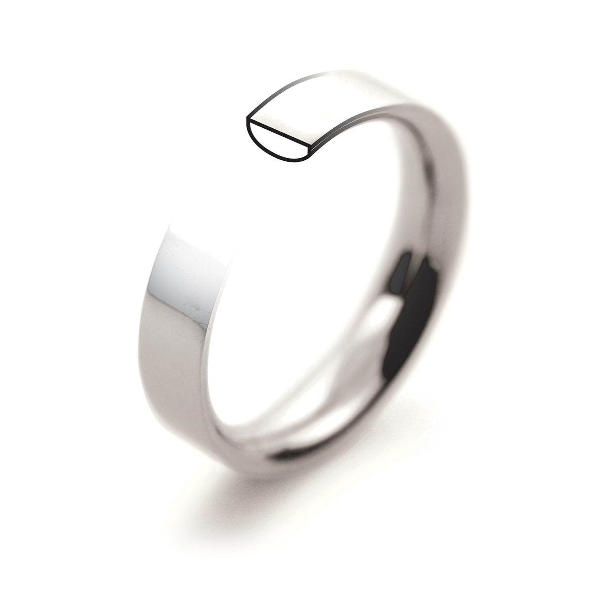 Flat Court Wedding Rings