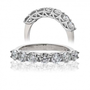 Diamond Seven Stone Ring 0.75ct. Platinum