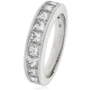 Diamond Princess Half Eternity Ring 1.50ct, Platinum