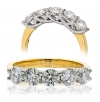 Five Stone Diamond Ring 1.50ct, 18k Gold