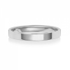 2.5mm Platinum Wedding Ring Flat Court, Medium