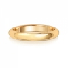 3mm Wedding Ring D-Shape 9k Gold, Medium