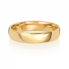 4mm Wedding Ring Traditional Court Shape, 9k Gold, Medium