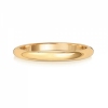 2mm Wedding Ring D-Shape 18k Gold, Medium