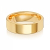 6mm Wedding Ring Flat Court 18k Gold, Medium