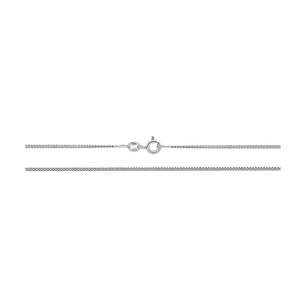 16 inch white top gold curb chain