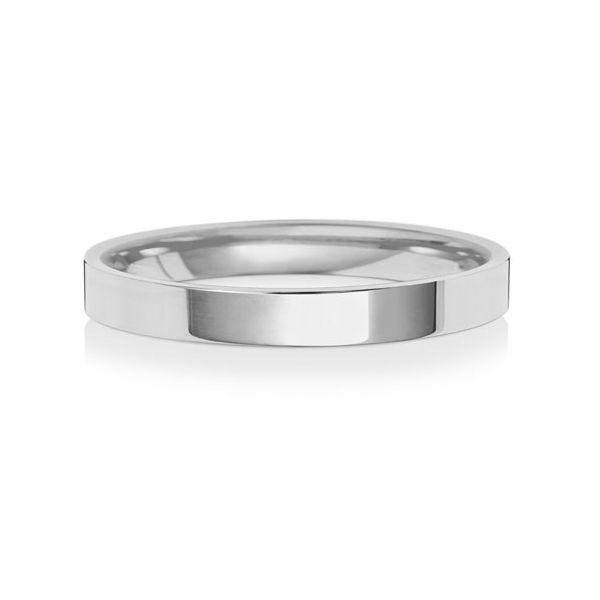 Platinum Wedding Ring Flat Court 2.5mm