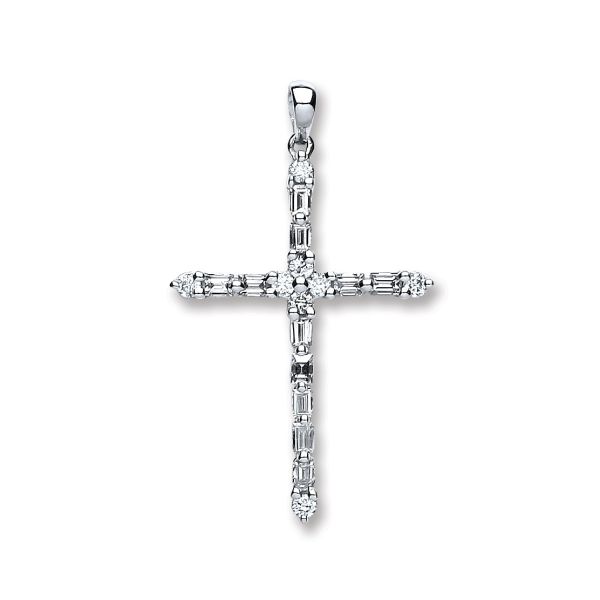 Baguette cross new arrivals pendant