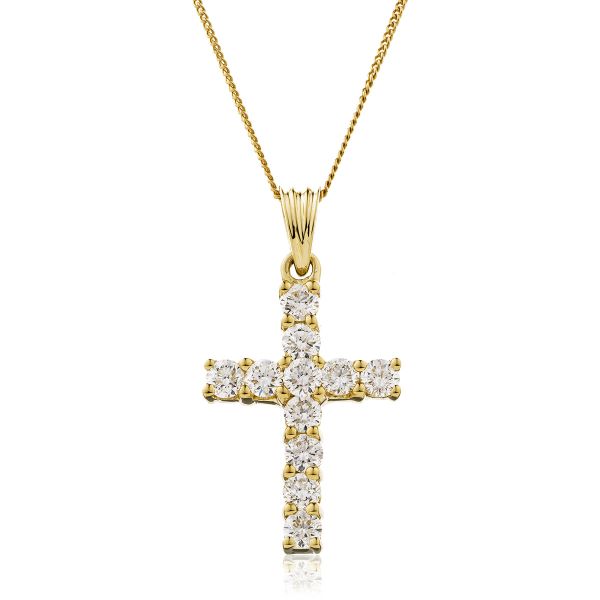 Cross necklace gold cheap store
