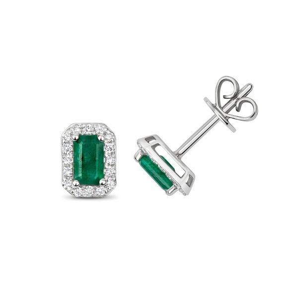 Emerald earrings goldsmiths sales