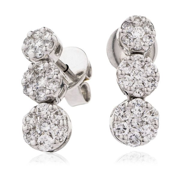 Solid white hotsell gold earrings