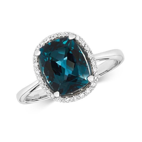 Cheap blue shop topaz rings