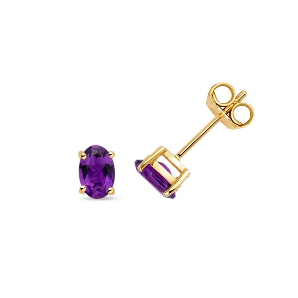 Natural new arrivals amethyst earrings