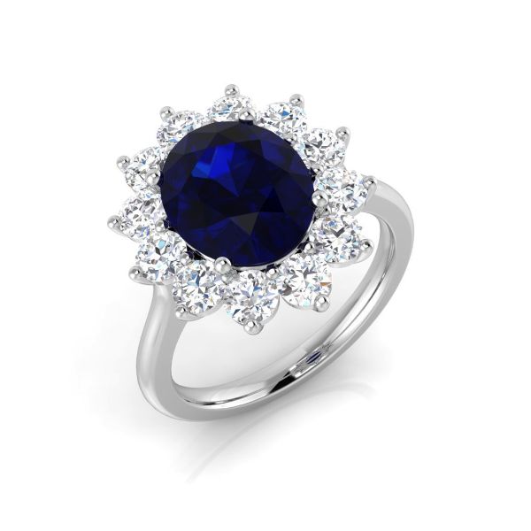 Blue oval sapphire ring on sale