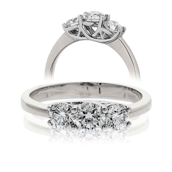 Platinum on sale trilogy ring