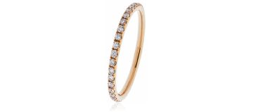 Petite Diamond Full Eternity Ring 0.30ct, 18k Rose Gold