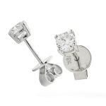 Diamond Studs 0.30ct, 18k White Gold