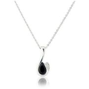 Mark Milton Diamond and Sapphire Drop Pendant Necklace, 9k White Gold