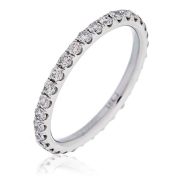 Diamond Full Eternity Ring 0.75ct in Platinum