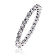 Diamond Full Eternity Ring 1.00ct, 18k White Gold