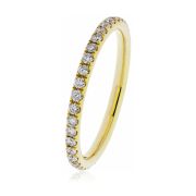 Diamond Full Eternity Ring 0.50ct, 18k Gold