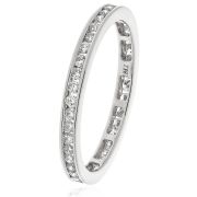 Diamond Full Eternity Ring Channel Set 0.50ct, Platinum