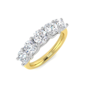 Natural Five Stone Diamond Ring 2.00ct. 18k Gold