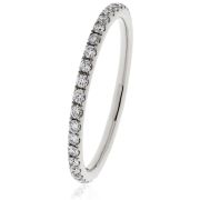 Petite Diamond Full Eternity Ring 0.30ct, Platinum