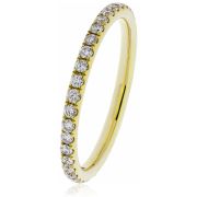 Petite Diamond Full Eternity Ring 0.40ct, 18k Gold