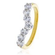 Diamond Wishbone Ring 0.50ct, 18k Gold