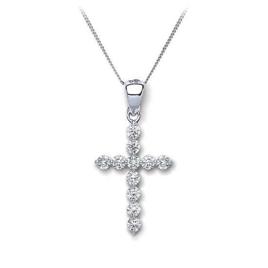Diamonds discount cross necklace