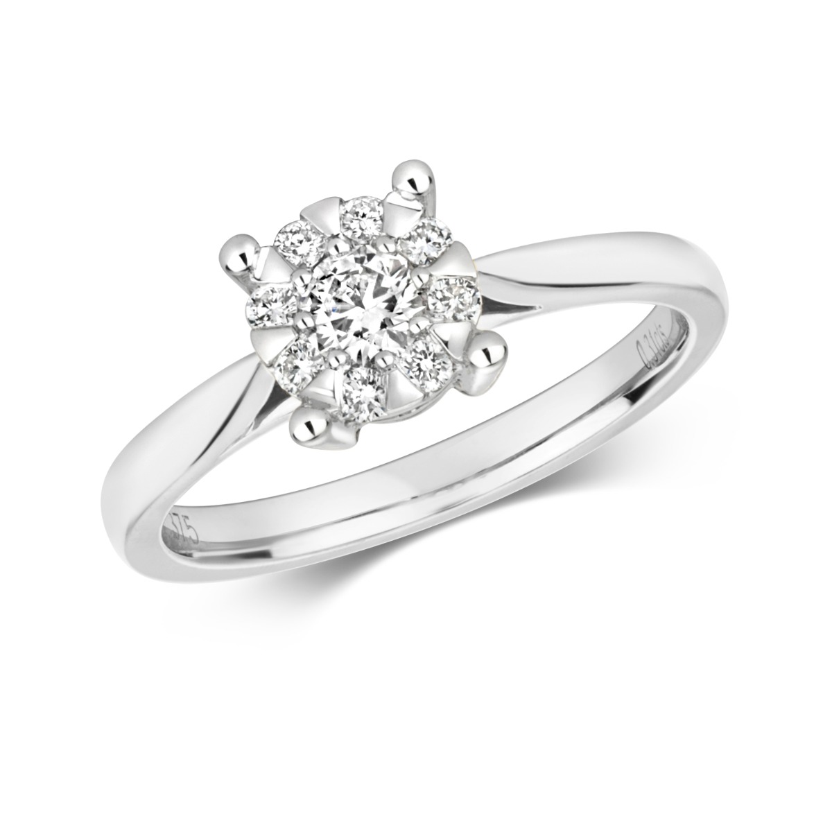 Illusion setting discount solitaire ring