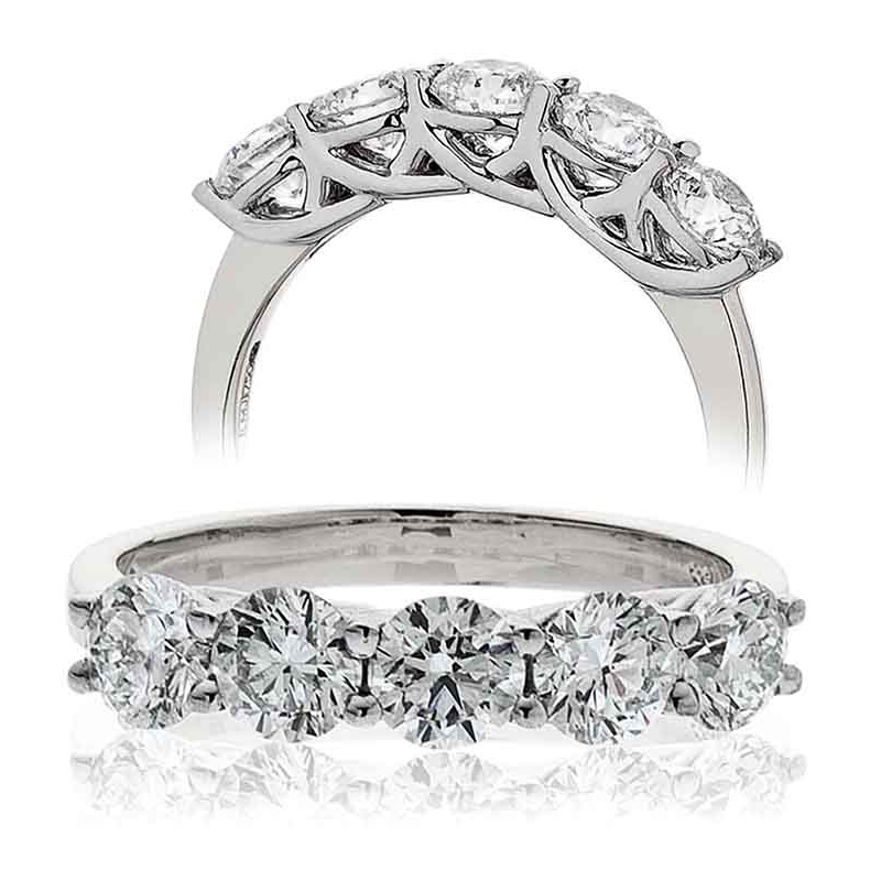 5-Stone Diamond Band -SOLD - Sholdt Jewelry Design