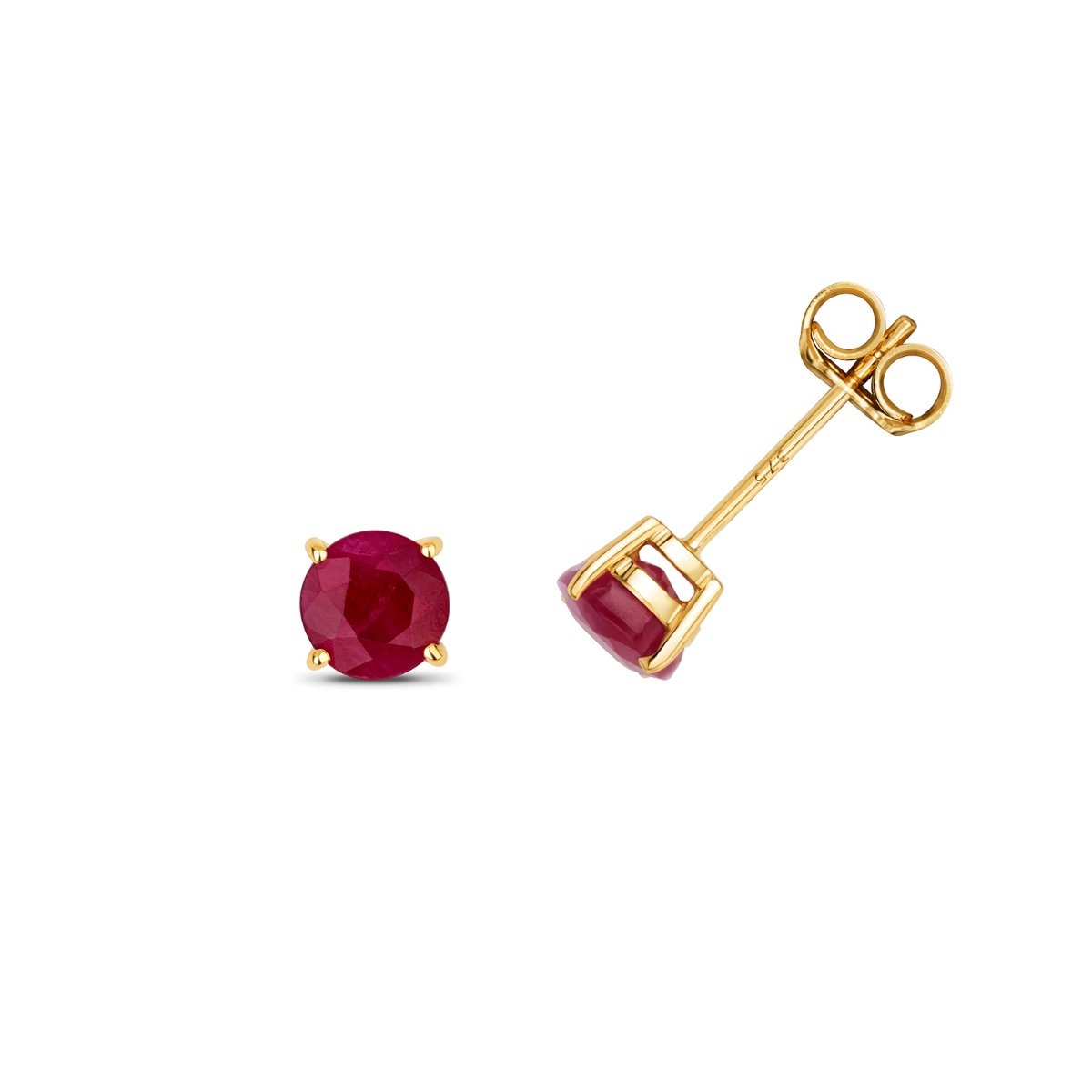 Ruby stud earrings store uk