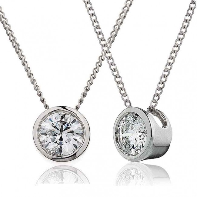 Diamond pendant necklace settings shop
