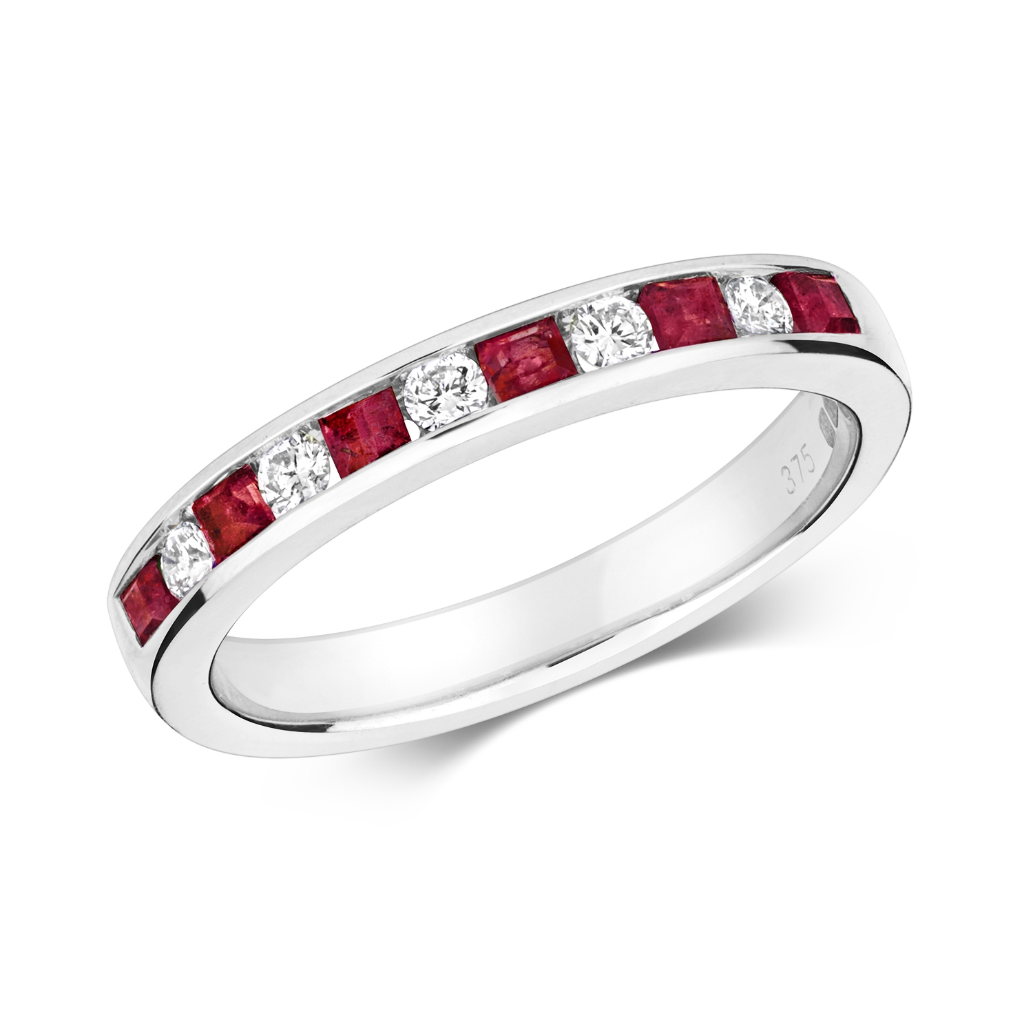 Ruby half eternity hotsell band