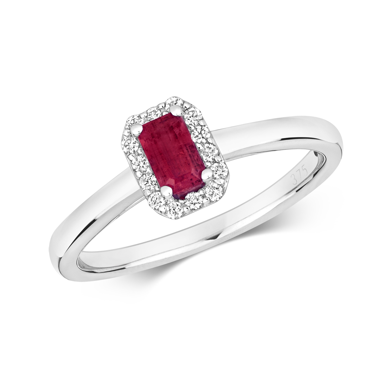 Diamond best sale cut ruby