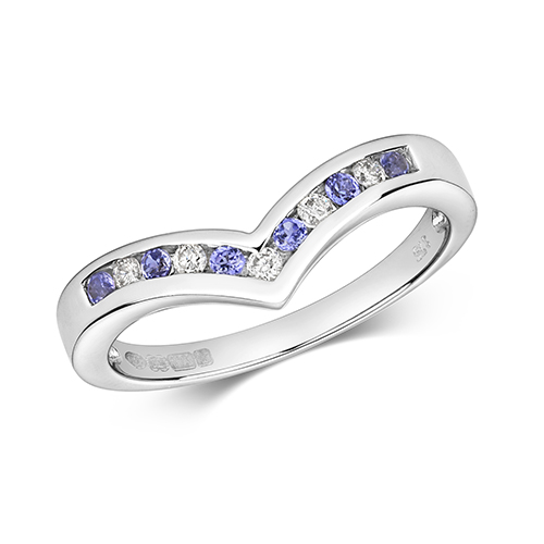 Tanzanite wishbone ring 2025