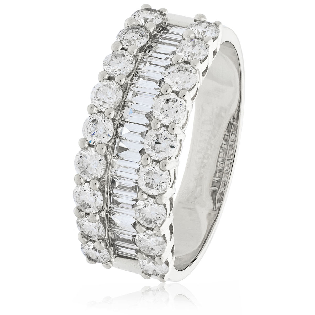 Baguette diamond eternity ring platinum shop