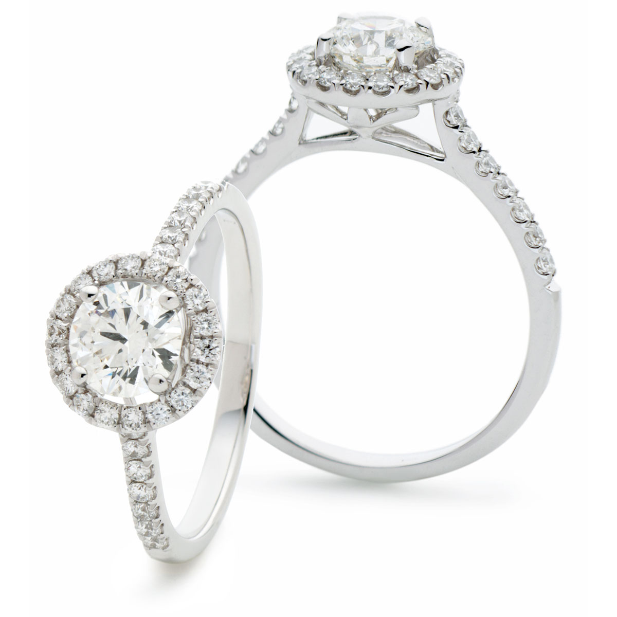 Diamond ring sales with a halo